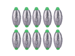 Lead Sinker (japanese Design, Line-friendly Function) New Olive-shaped Lead Sinker, 10 Pieces Per Pack, 7g Each
