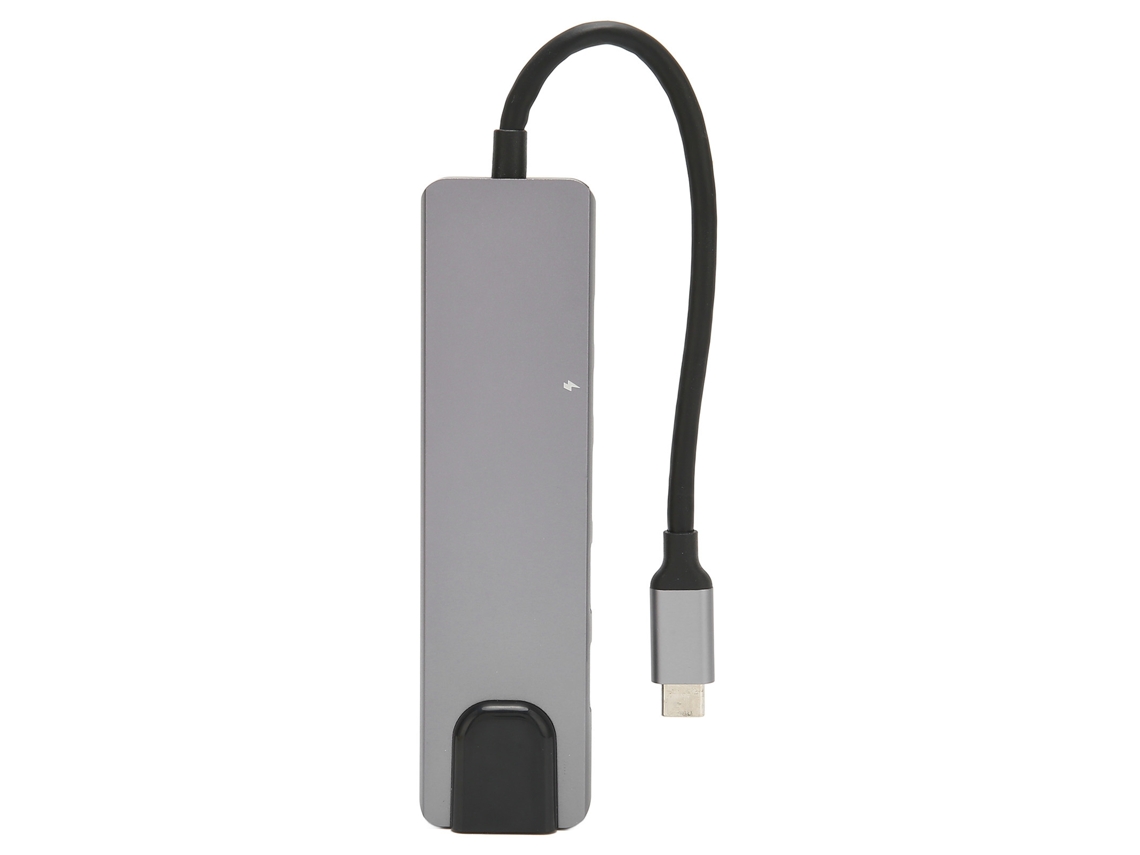 2026zentro-hub Usb C 6 Em 1 Com Ethernet 100g, Carregamento Pd, 4k 30hz E 2 Usb 3.0 Para Laptop
