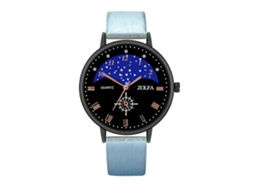 Reloj De Cuarzo Clásico Elegante Estilo Empresarial Unisex Pareja Regalo Azul