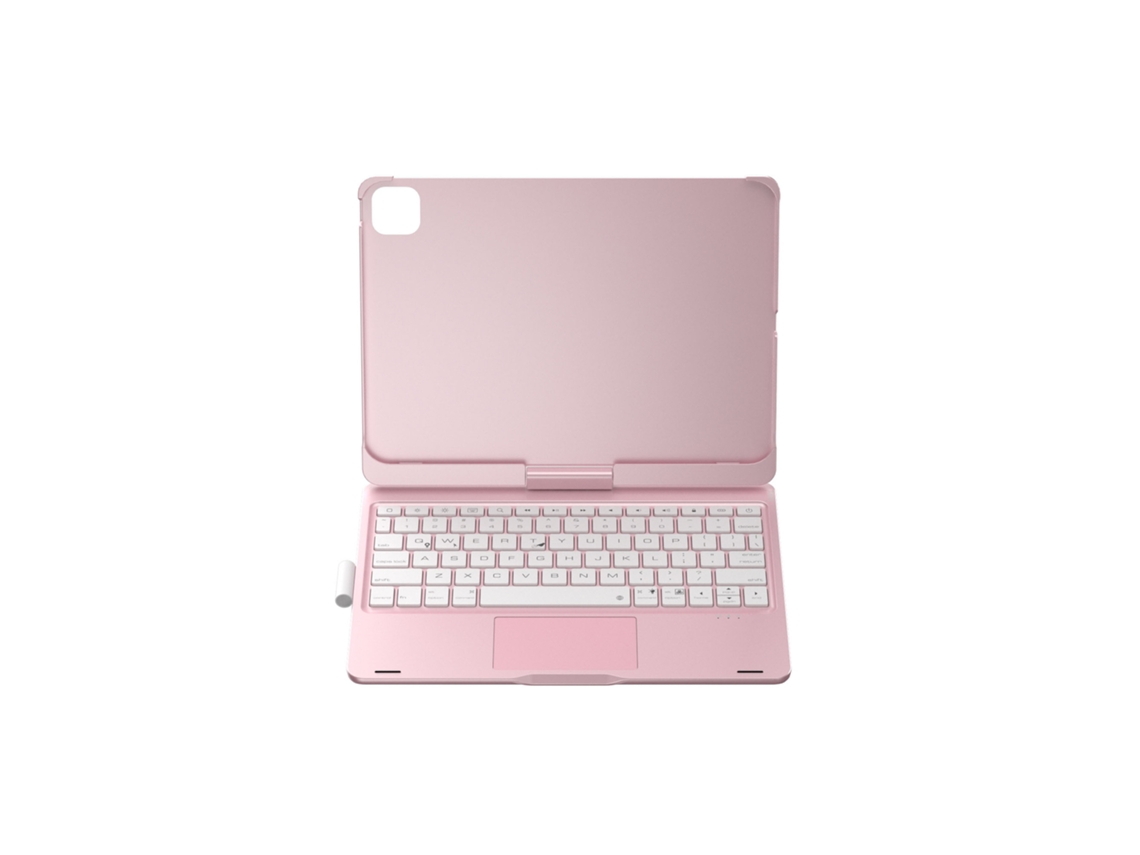 Capa Giratória Com Teclado Retroiluminado Para Magic Keyboard, Cor Ouro Rosa, M4, Para Ipad Pro De 13 Polegadas Yunzii (2024)
