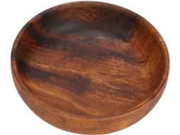 Tigela De Madeira Versátil Para Lanches, Frutas E Saladas/sopas, Ideal Para Uso Em Casa E Em Cafés ( Gokoco