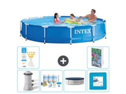 Intex Piscina Com Estrutura Redonda - 366x76 Cm - 7-peças S240