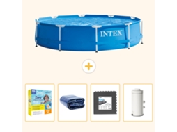 Intex Piscina Com Estrutura Redonda - 366x76 Cm - 5-peças S111