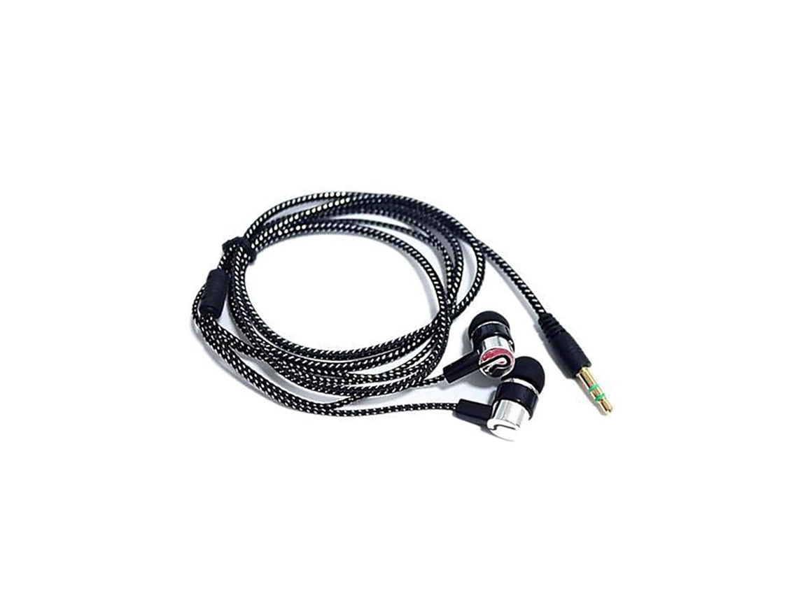 Fones De Ouvido Com Cabo Nylon, Design Ao Suor, Ideais Para Do E