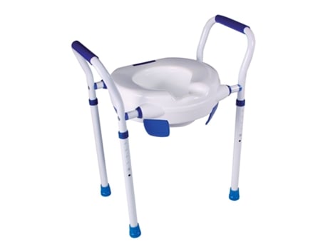Assento sanitário Clipper Vi com corrimãos As3