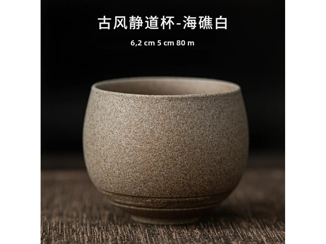 Xícara de Chá de Cerâmica Japonesa Feita À Mão, Estilo Retrô, Presente Artesanal Silencioso MDUG (estilo 4)