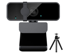 Webcam Full Hd 1080p Para Pc Com Microfone, Câmera Web Grande Angular De 105'' Para Streaming E Gravação De Vídeo, Preta