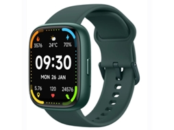 Smartwatch Com Chamadas Bluetooth Rastreamento Multiesportivo Monitoramento de Saúde e Assistente de Voz Verde Yizhood