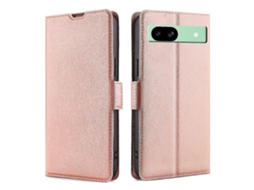 Capa De Celular De Couro Ultrafina Com Fivela Lateral E Flip Horizontal