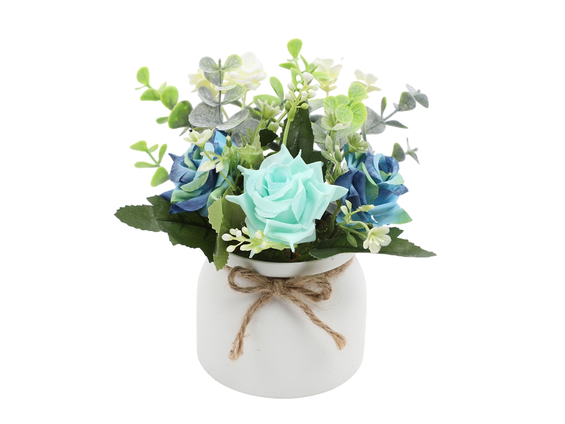 Arranjos de Flores Artificiais em Vaso Decoração Central de Mesa com Flores Falsas NEVEANCE