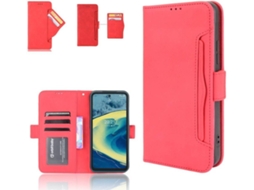 Capa ZTE Blade A31 HFS HOUSE Couro Pu (Vermelho)