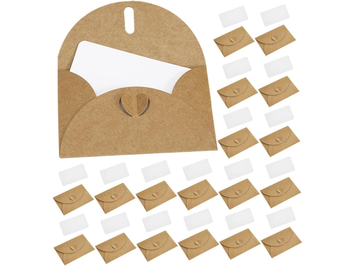 Conjunto De 50 Envelopes Com Estampa De Amor Para Convites.