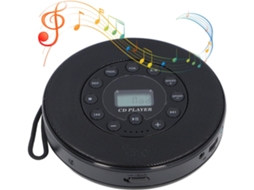 Leitor Cd Portátil, Alto-falante Bluetooth Integrado, Função Anti-pulos, Bateria De 2000 Mah
