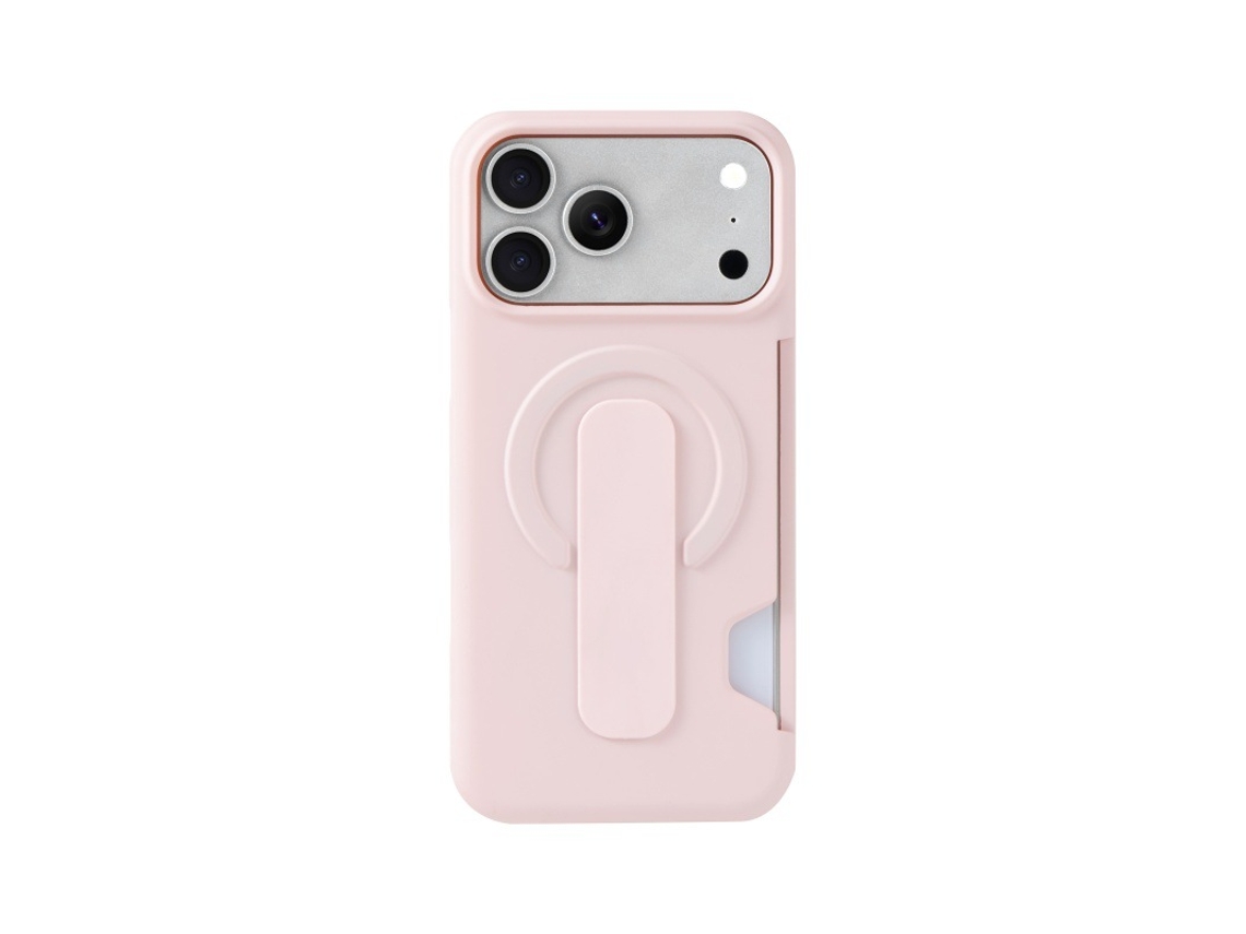 Capa Magnética Para Celular Com Compartimento Para Cartão, Suporte Em Policarbonrosa - Samsung S24plus