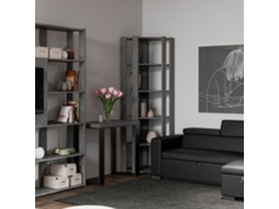 Estante de canto cinza design moderno sala de estar Kato Angolo B Concrete