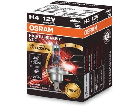 Lâmpada OSRAM H4 Night Breaker® Laser FS (3900K - Halogéneo - 14 x 6 x 4 cm)