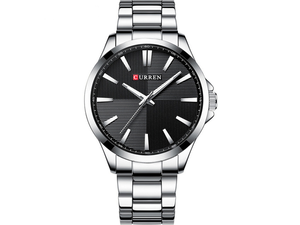 Relógio Masculino MDUG, casual, com pulseira de aço, à prova d'água, com calendário