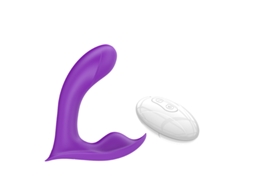 Vibrador De Massagem Wearable Com Controle Remoto Sem Fio De 10 Frequncias Para Mulheres (roxo)