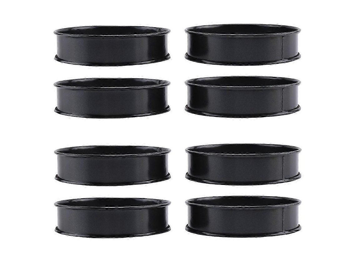 Anéis De Tarte Com Borda Dupla Em Aço Inoxidável 4 Polegadas Antiaderentes Para Crumpets