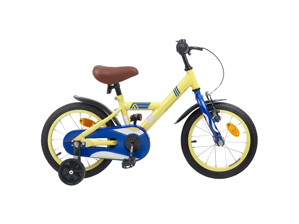 Vidaxl Bicicleta Infantil 14 Polegadas Para 3 A 5 Anos Amarelo