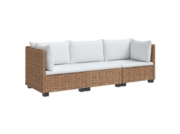 Maison Exclusive - 3 Unid. Conjunto De Lounge Em Rattan Com Travesseiros Gendt