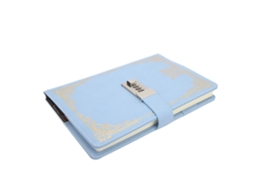 2026zentro-caderno A5 100 Folhas Com Fechadura Código Papel Linhado 80g Fita Azul Céu Para Escola Escritório Viagem