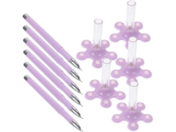 Conjunto De 10 Canetas Multifuncionais Sewacc Com Suporte Para