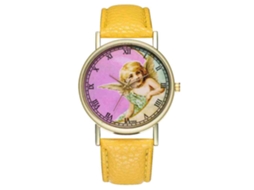 Reloj De Pulsera Para Mujer De Moda Clásico Cuarzo Ocio Amarillo