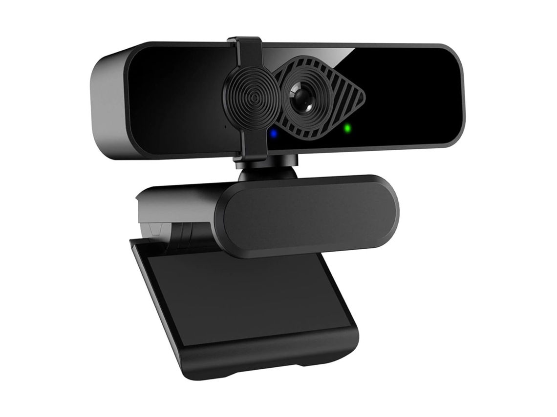 Webcam Usb 2k Com Ângulo 85 Graus Microfone Com Redução De Ruído E Tampa De Privacidade