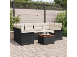 Vidaxl Conjunto De Sofá De Jardim 7 Unid. 6-número De Lugares