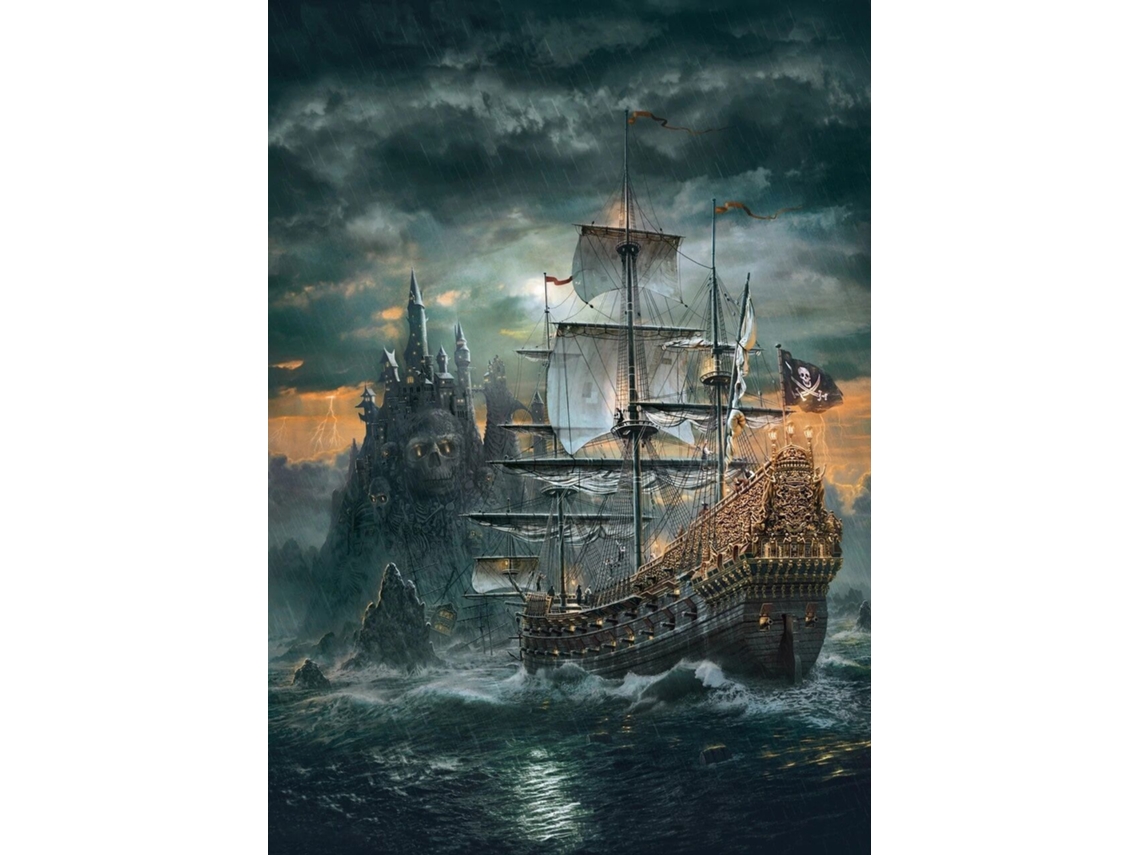 Quebra-cabeças De 1000 Peças Para Adultos, Adolescentes, Piratas, Veleiros, Jogos Divertidos, Brinquedos Educativos (preto)