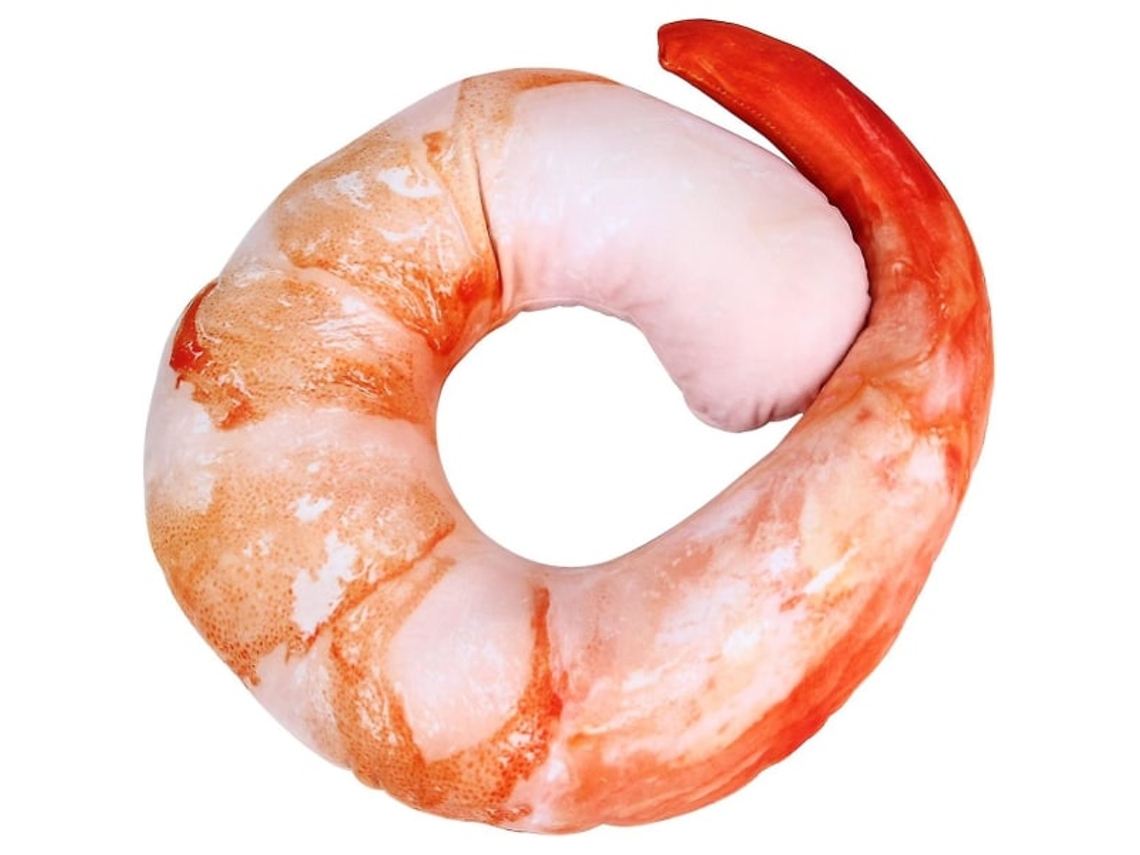 Latinaric 1 Peça Almofada Cervical Criativa Formato U, Acessório para Dormir, Carne de Camarão AQUAFORGE