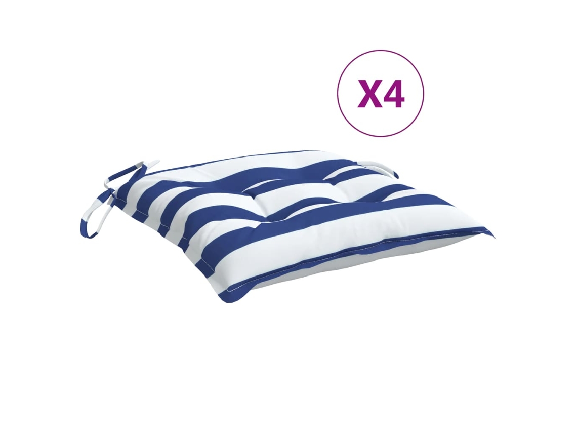 Chair Cushion, Chair Cushions Vidaxl Multicolor Tecido (50 X 50 X 7 Cm)