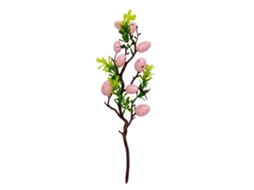 Laxiscreed Buquê De Ovos De Páscoa Spotted Em Rosa De 35cm De Plástico Para Decoração Natalina