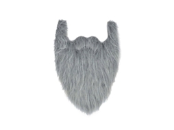 Barba Falsa Larga Peluda Para Disfraces Navideños Cosplay Fiesta Accesorio Teatral Grey1