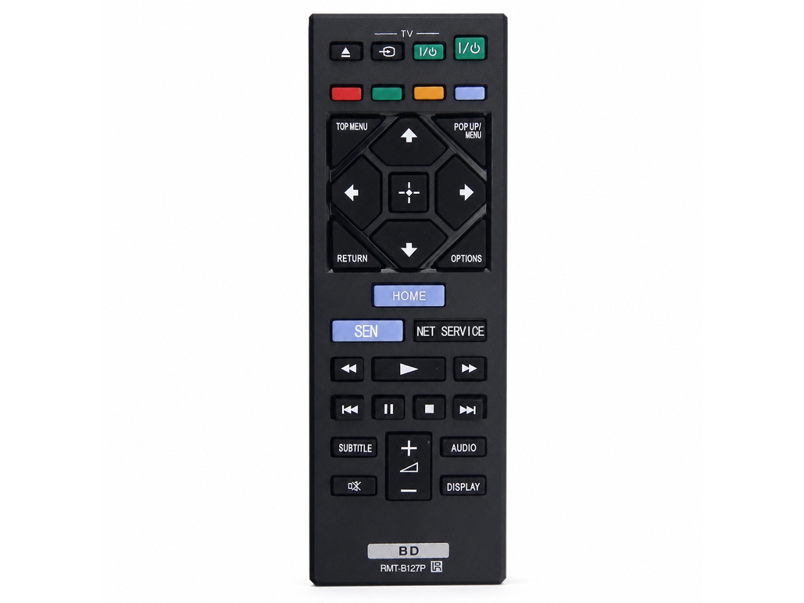 Comando De Substituição Compatível Com Leitor Blu-ray/dvd Sony Rmt-b127p, Controlo De Tv Sem Configuração