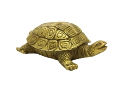 Figura De Tartaruga De Latón Chino Hecha A Mano: Decoración Para El Hogar, Pieza Coleccionable