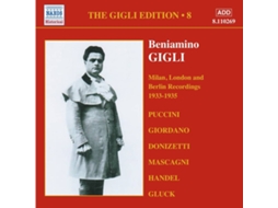 CD Gigli,Beniamino - Milan,London,Berlin (Vol.8) (1CD)