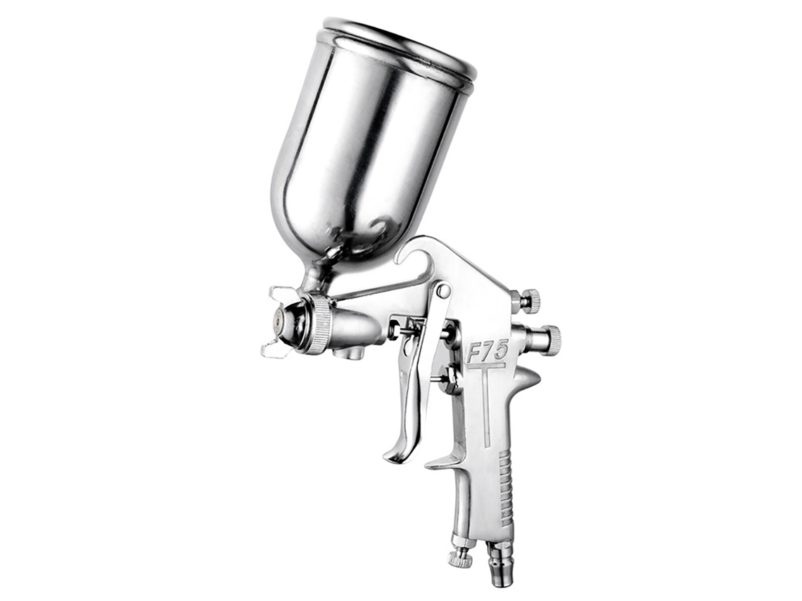 Pistola Pneumática De Tinta Automotiva Com Mão Confortável Sprayer Para Carro E Móveis 400ml