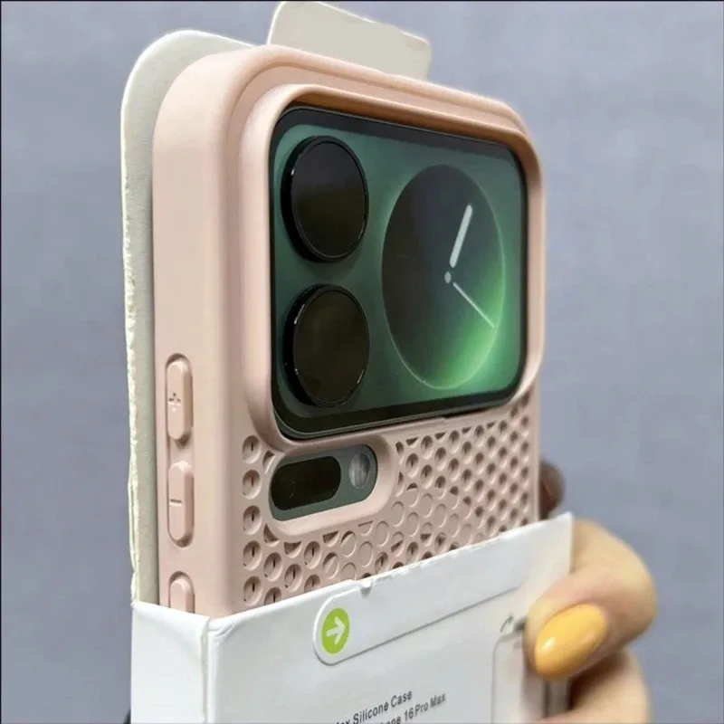 (xiaomi 15 Pro Rosa) Capa Protetora Rígida Com Ventilação Magnética Magsafe E Tela Respirável