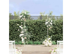 Vidaxl Arco De Casamento Branco 150 X 49,5 X 200 Cm Aço