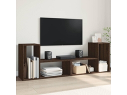 Vidaxl Móveis De Tv 2 Pcs 75x30x50 Cm Deriv. Madeira Carvalho Castanho