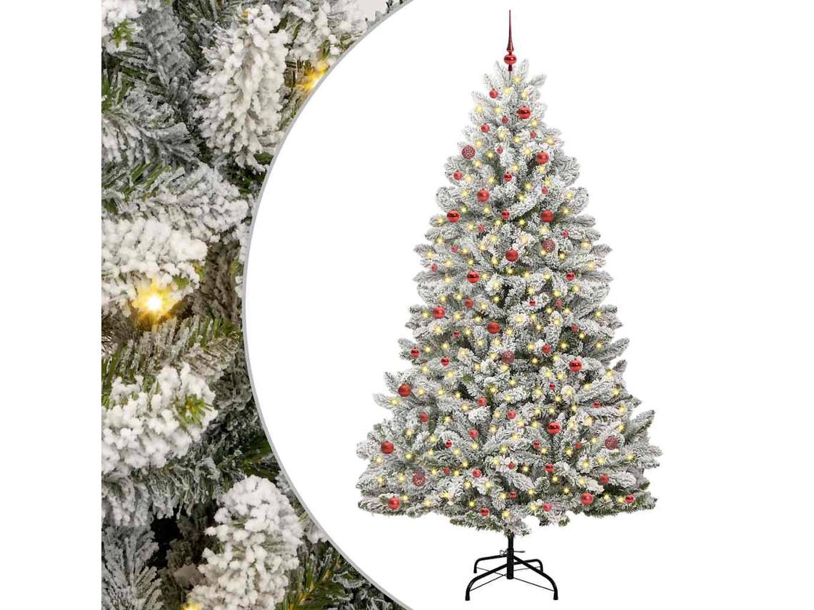 Conjunto 1 Árvore De Natal Artificial Vidaxl Verde Pvc (270 Cm)