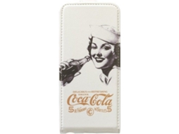Capa iPhone 5, 5s, SE COCA COLA Coca-Cola Flip Case Dourado