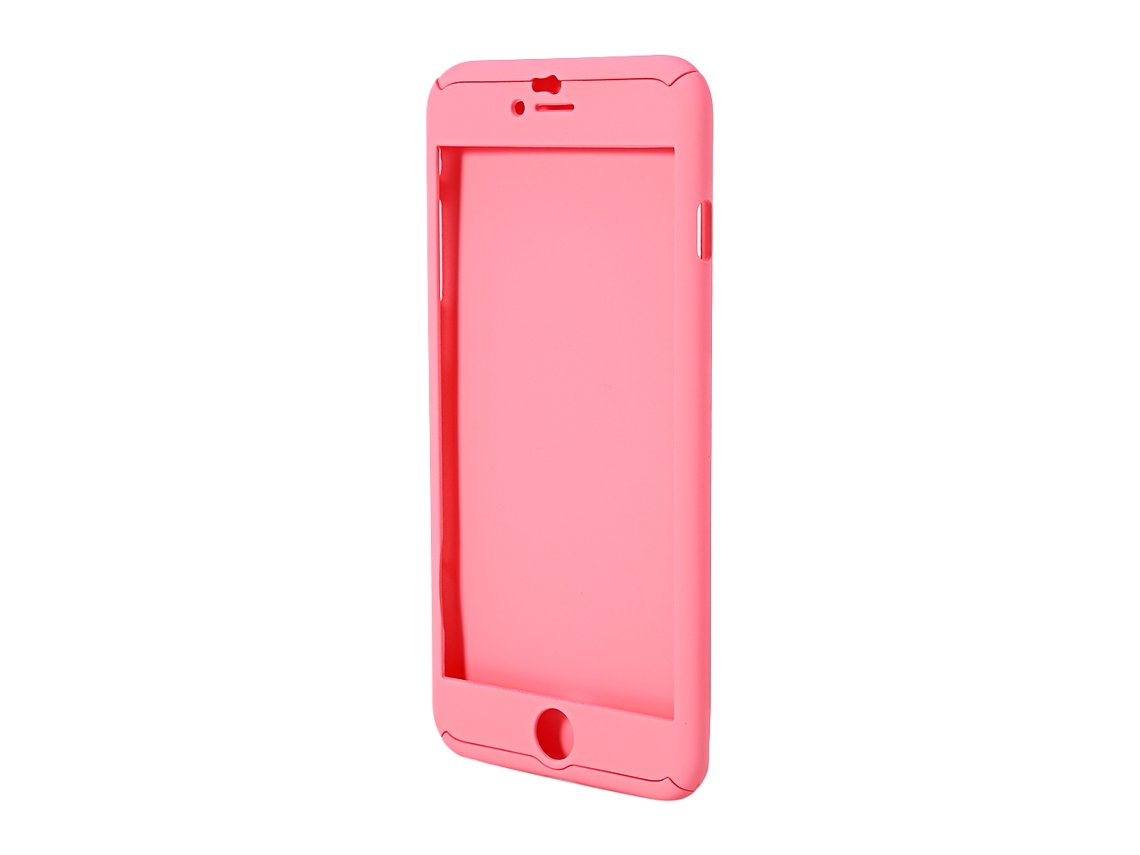 Capa de telefone EOOCOO, cobertura total 360 graus, rosa spray