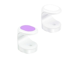 2 Pack Mini Uv Nail Lamp, Dryer Lamp For Gel Polish, Portable Single Finger Polish Home And Salo N GOKOCO (white, Purple)