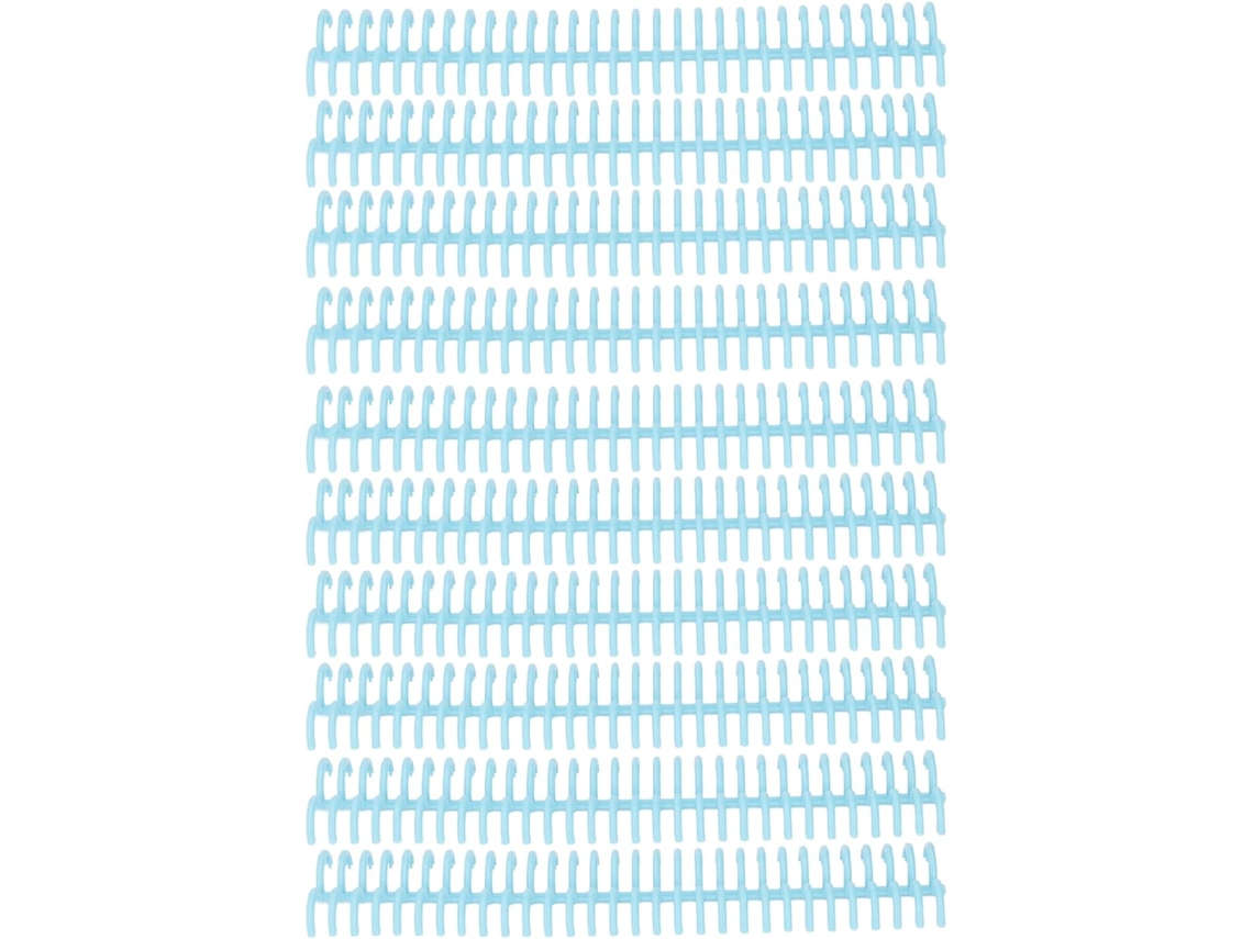 Conjunto de 10 Aneis Encadernação Folhas Soltas, Aneis Plásticos Encadernação de Papel, 30 furos, Diâmetro