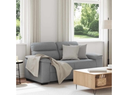 Vidaxl Sofá De 2 Lugares Em Tecido 160x81x84 Cm Cinzento-claro