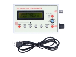 Gerador de Sinal DDS FG 100 1Hz-500kHz Onda Senoidal, Quadrada, Triangular, Dente de Serra, DC 3.5-10V S/MARCA