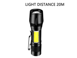Lanterna Portátil Para Áreas Externas, Recarregável, Multifuncional, Com Bateria Integrada, Super Brilhante, Abs, Luz Potente, Foco Led. Olysi Shop